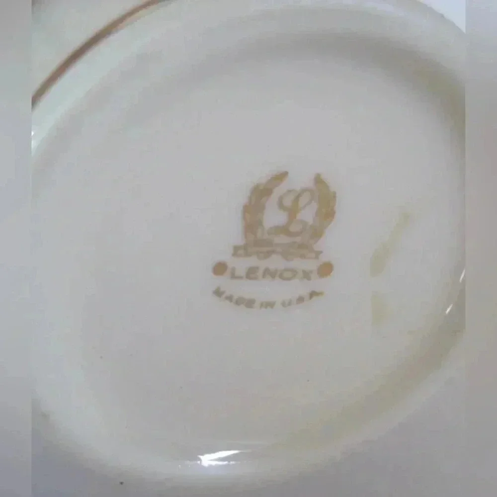 Lenox Cream Gold Trim Fine China Vase